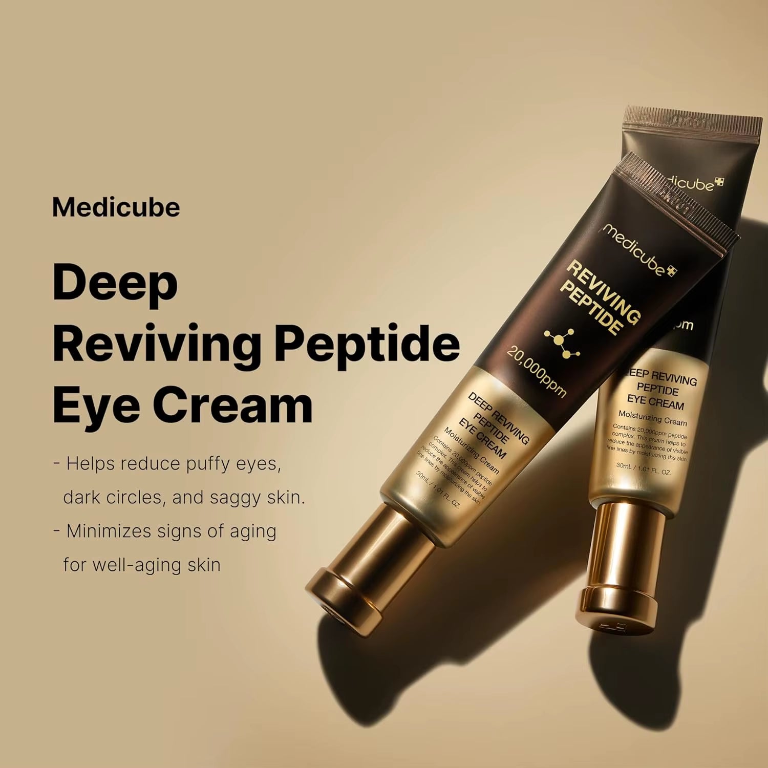 Medicube Private Label Daily Eye Serum Cream Caffeine Moisturizing Skincare for Dark Circles Eyelids Eye Serum